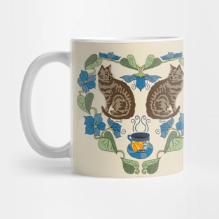 Cats and Coffee and Garden Delights Mug